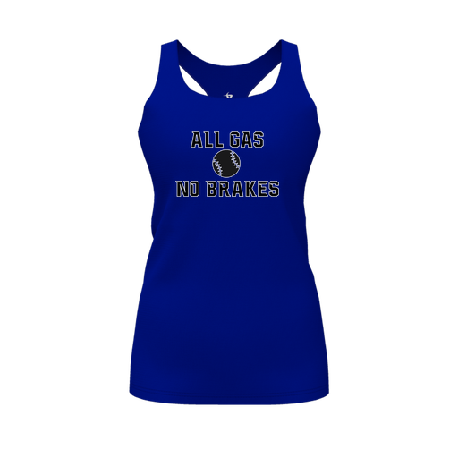 [FT0TRBRY-FYS-LOGO2] Decker Racerback Tank Top (Female Youth S, Royal, Logo 2)