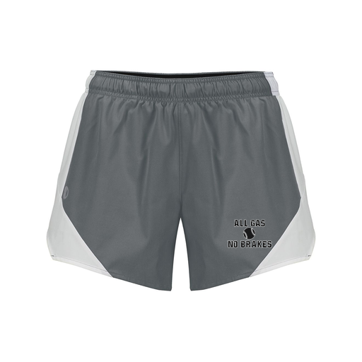 [229489.R04.S-LOGO2] Girls Olympus Shorts (Female Youth S, Gray, Logo 2)