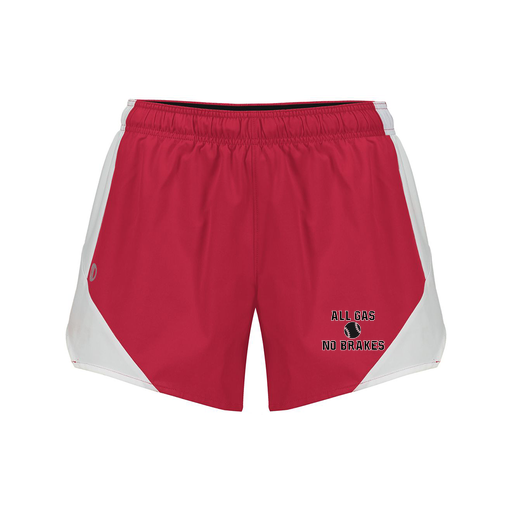 [229489.H01.S-LOGO2] Girls Olympus Shorts (Female Youth S, Red, Logo 2)