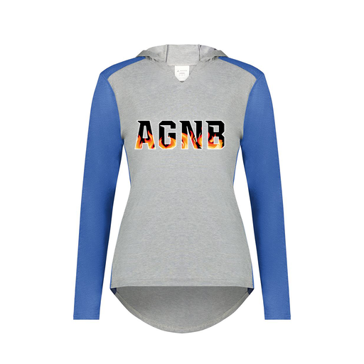 [6902.28V.XS-LOGO1] Ladies Vintage Hoodie (Female Adult XS, Royal, Logo 1)