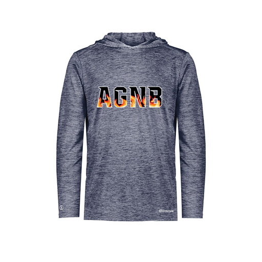 [FOLHCGNV-YS-LOGO1] Decker Youth Charge Hoodie (Youth S, Navy, Logo 1)