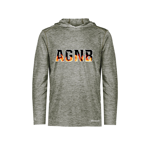 [FOLHCGGY-YS-LOGO1] Decker Youth Charge Hoodie (Youth S, Gray, Logo 1)