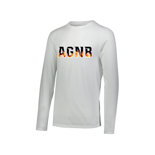 [FTLCUBWH-AXS-LOGO1] Decker Men's Tri-Blend T-Shirt - Long Sleeve (Adult XS, White, Logo 1)