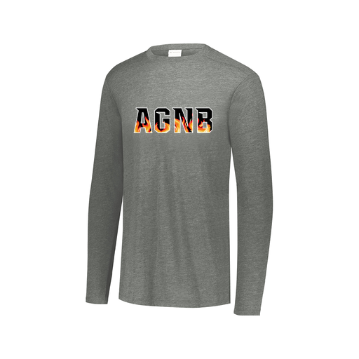 [FTLCUBGY-AXS-LOGO1] Decker Men's Tri-Blend T-Shirt - Long Sleeve (Adult XS, Gray, Logo 1)