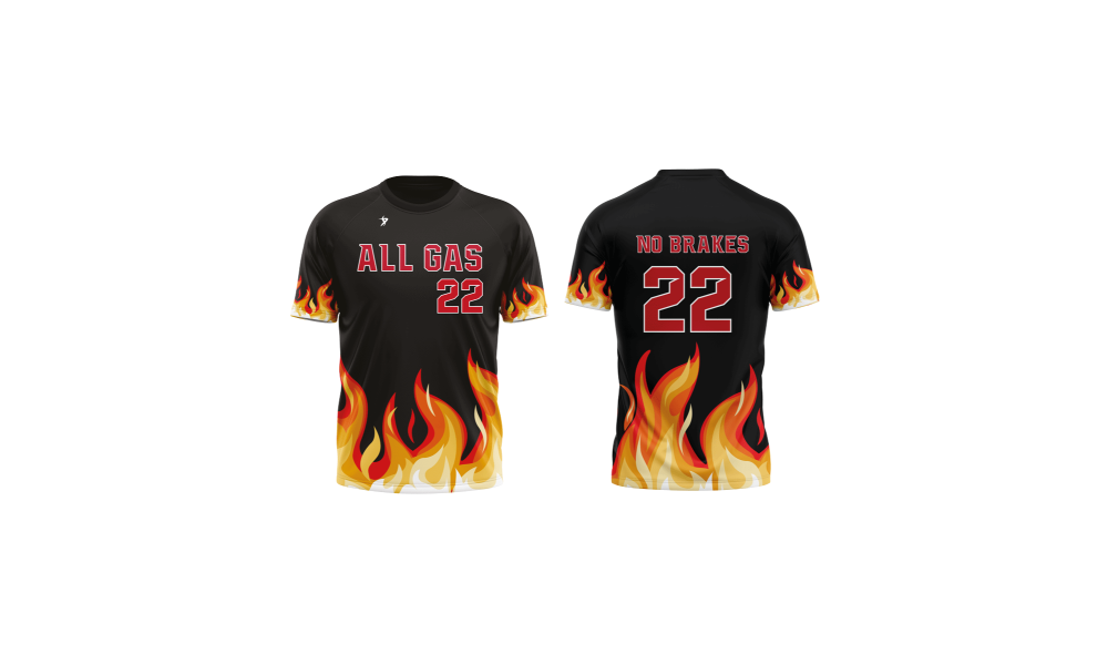 All Gas No Breaks - Black Crew Neck Jersey